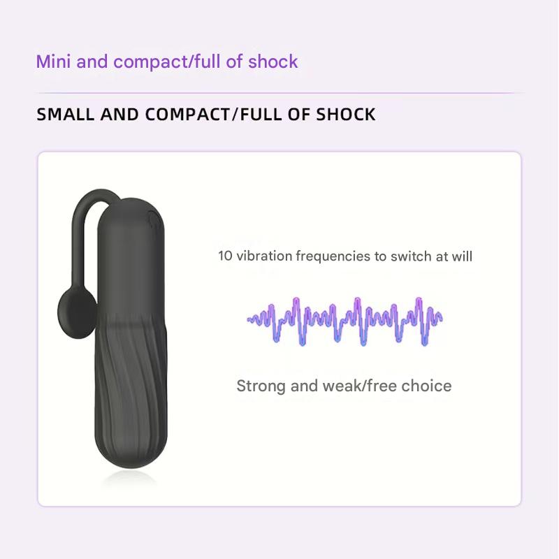 Mini Vibromasseur Bullet Mignon avec Queue