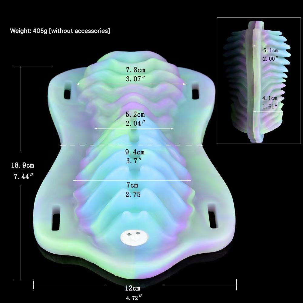 Texturé Sangle Lumineux Sextoy Grinder
