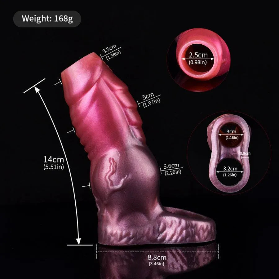 14 Cm Gaine Pénienne Fantasy Knot Monstre Ouverte
