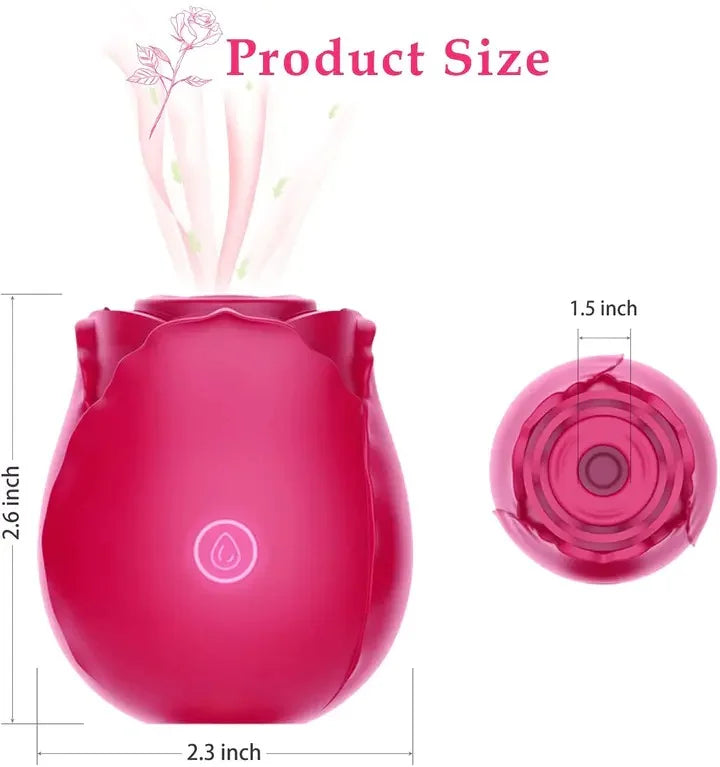 Rose Noir Stimulateur Succion vibromasseur clitoridien
