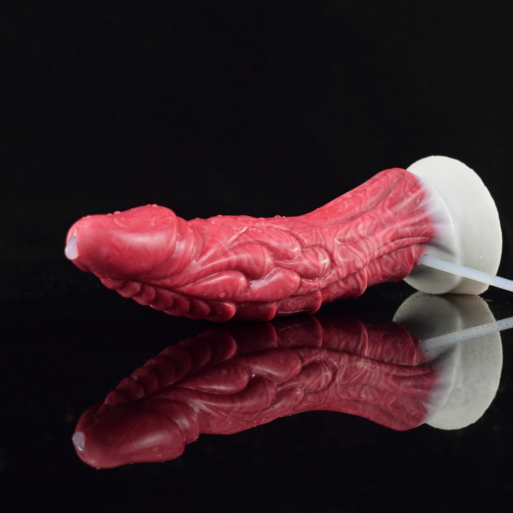 Gode Dragon Éjaculateur Fantasy Rose 21,2 cm