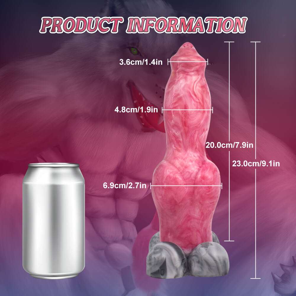 23 cm Gros Nœud Fantasy Gode Chien de Berger XXL