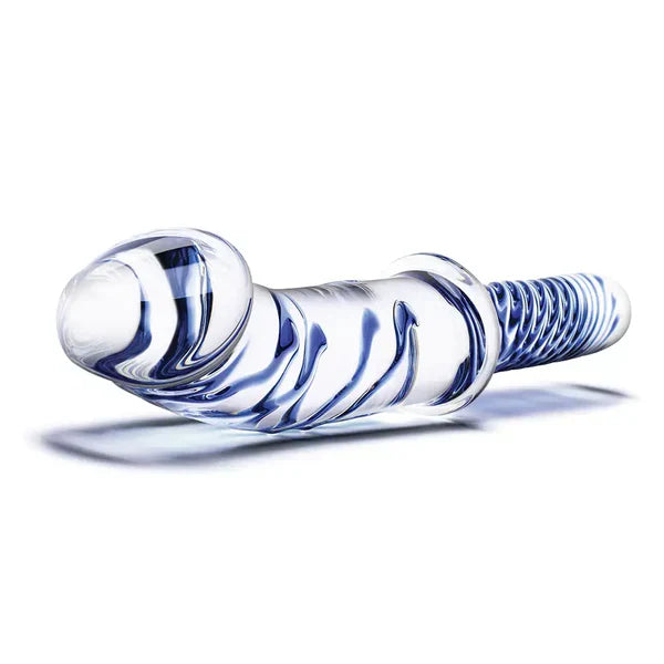 29,5 CM Transparent Gode en Verre avec Poignée
