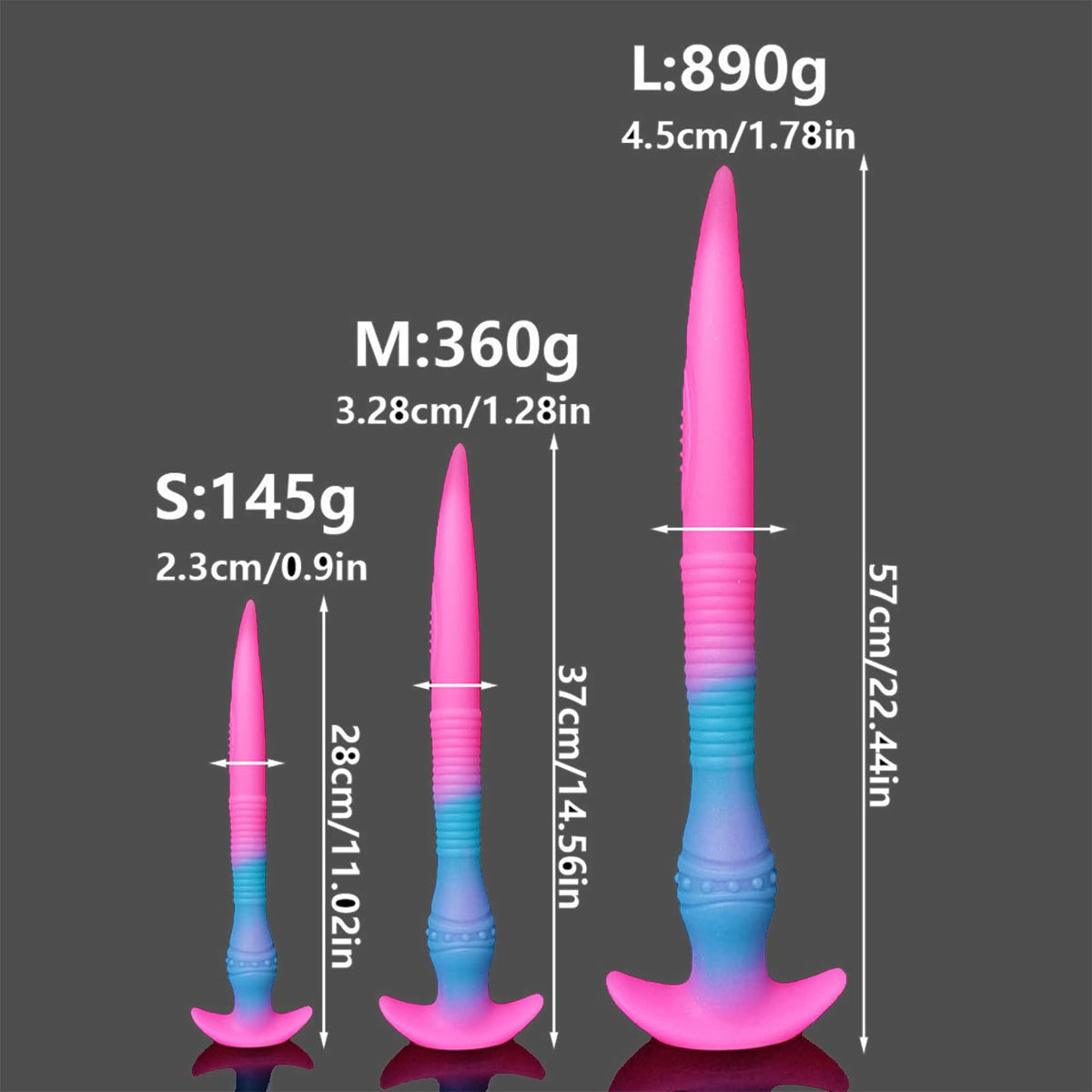 Entraînement Anal Coloré Gode Lumineux Tentacule