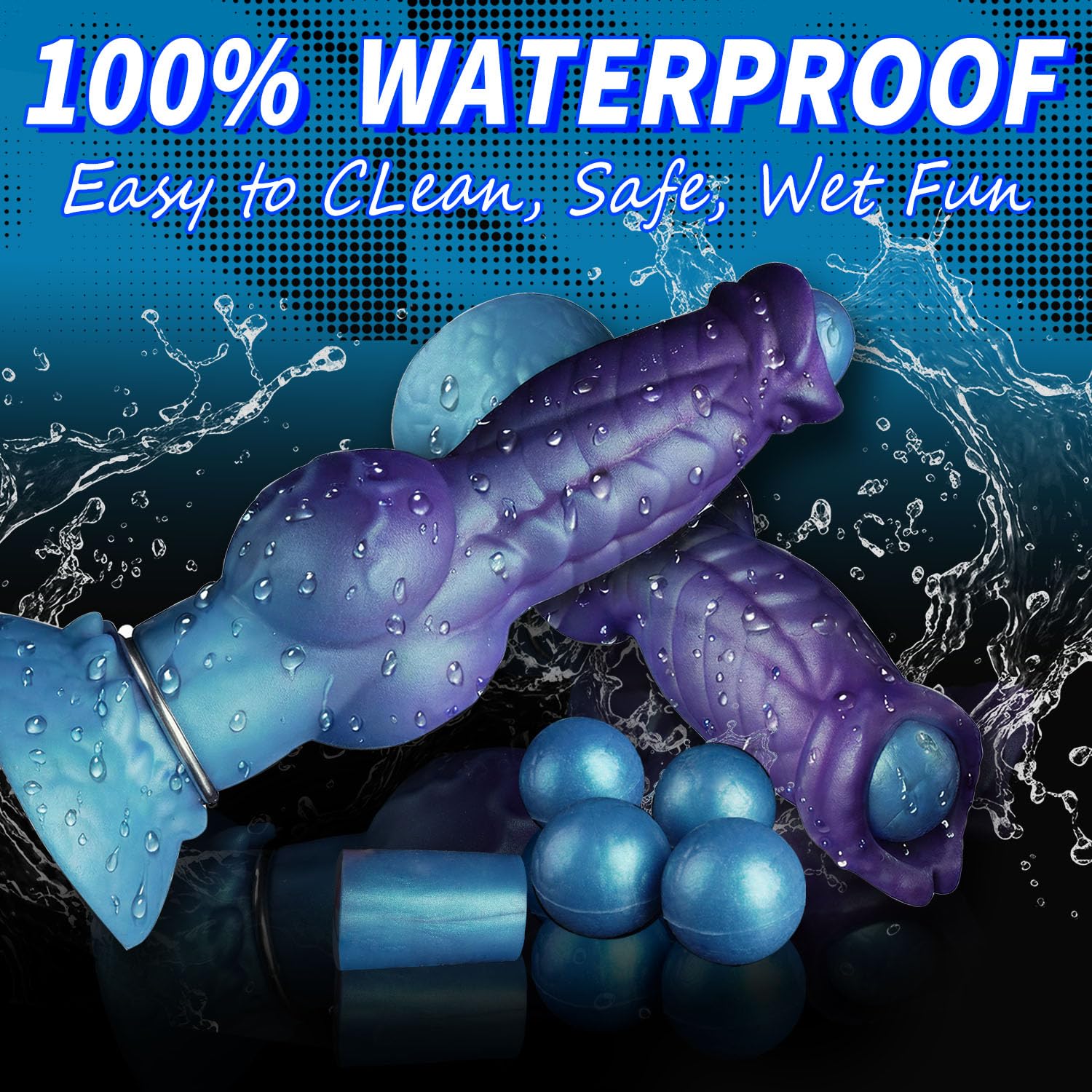 Gode Ovipositeur Fantasy Violet Nœud 24,4 cm