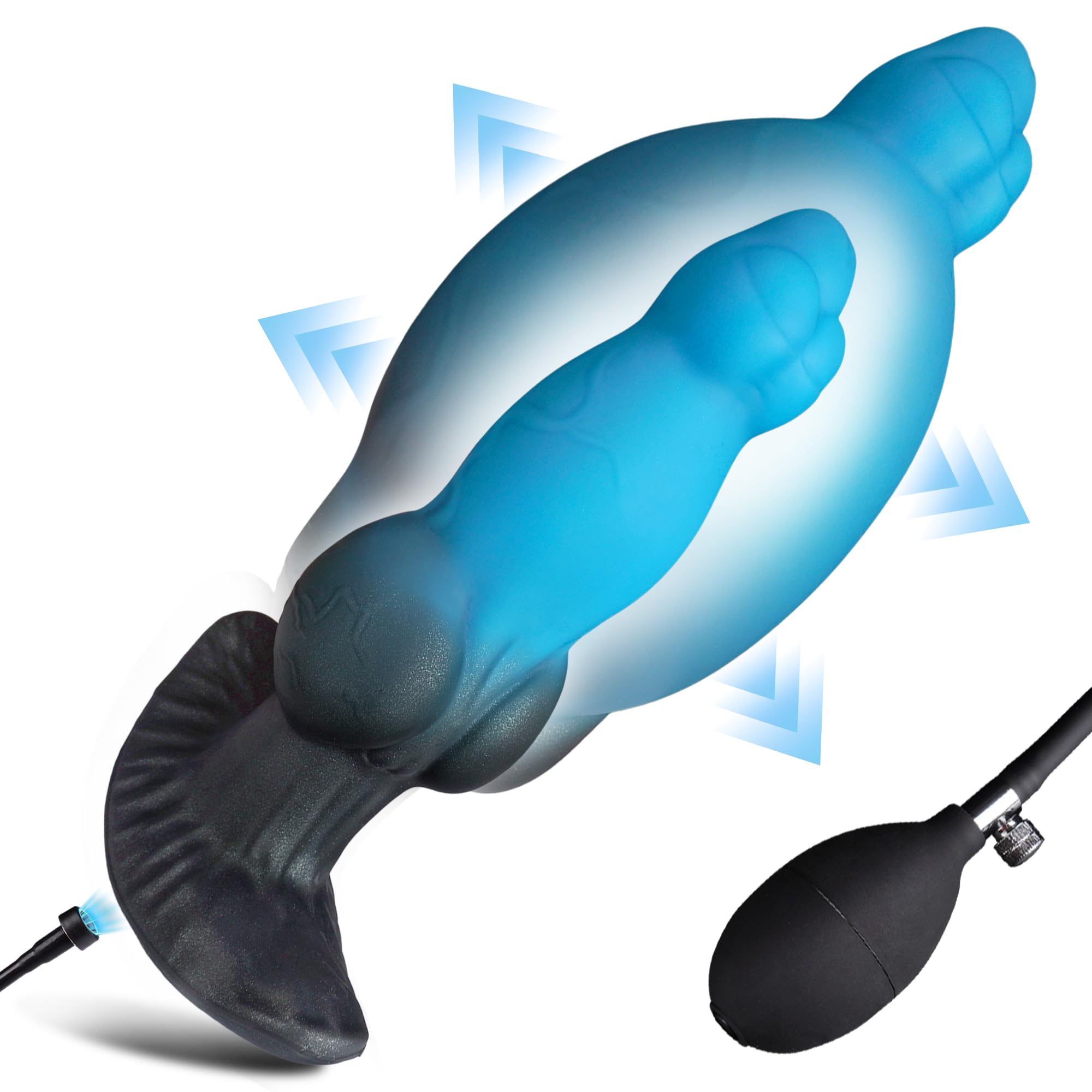Plug Anal Gonflable En Silicone 17,5 cm