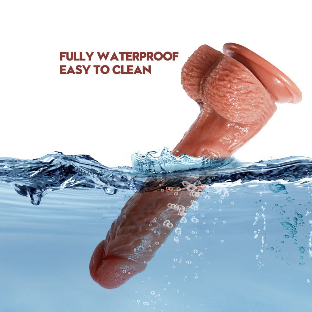 Gode Ventouse Réaliste en Silicone 21 cm