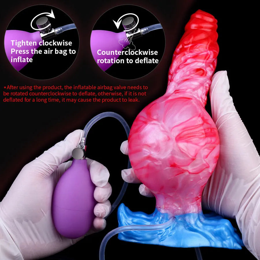 Gode Monstre Knot Gonflable Éjaculateur