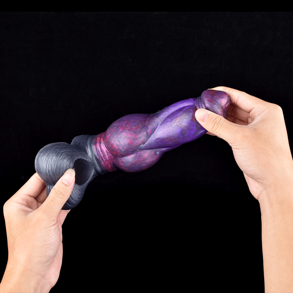 19,5 CM Alien Nœud Silicone Gaine à Pénis