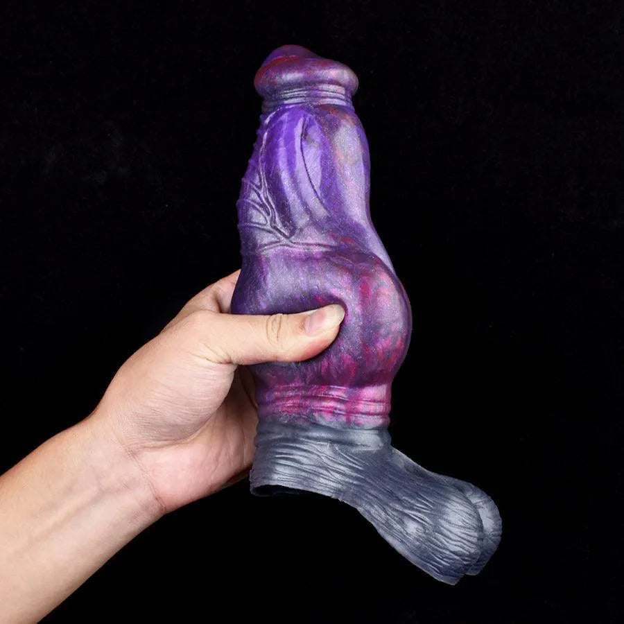 19,5 CM Alien Nœud Silicone Gaine à Pénis