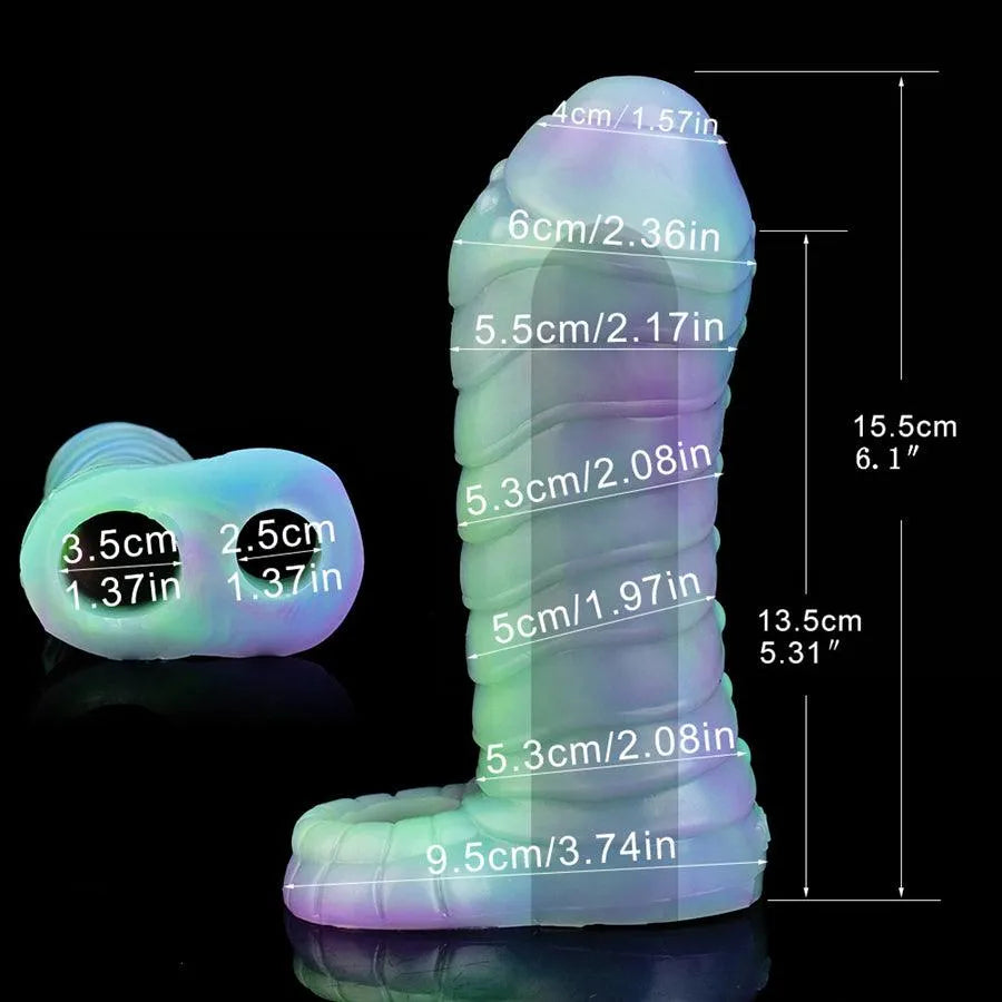 Gaine à Pénis Lumineux En Silicone Alien Fantasy
