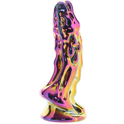 Gode en Verre Dragon Arc-en-Ciel Anal 16 cm