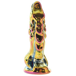 Gode en Verre Dragon Arc-en-Ciel Anal 16 cm