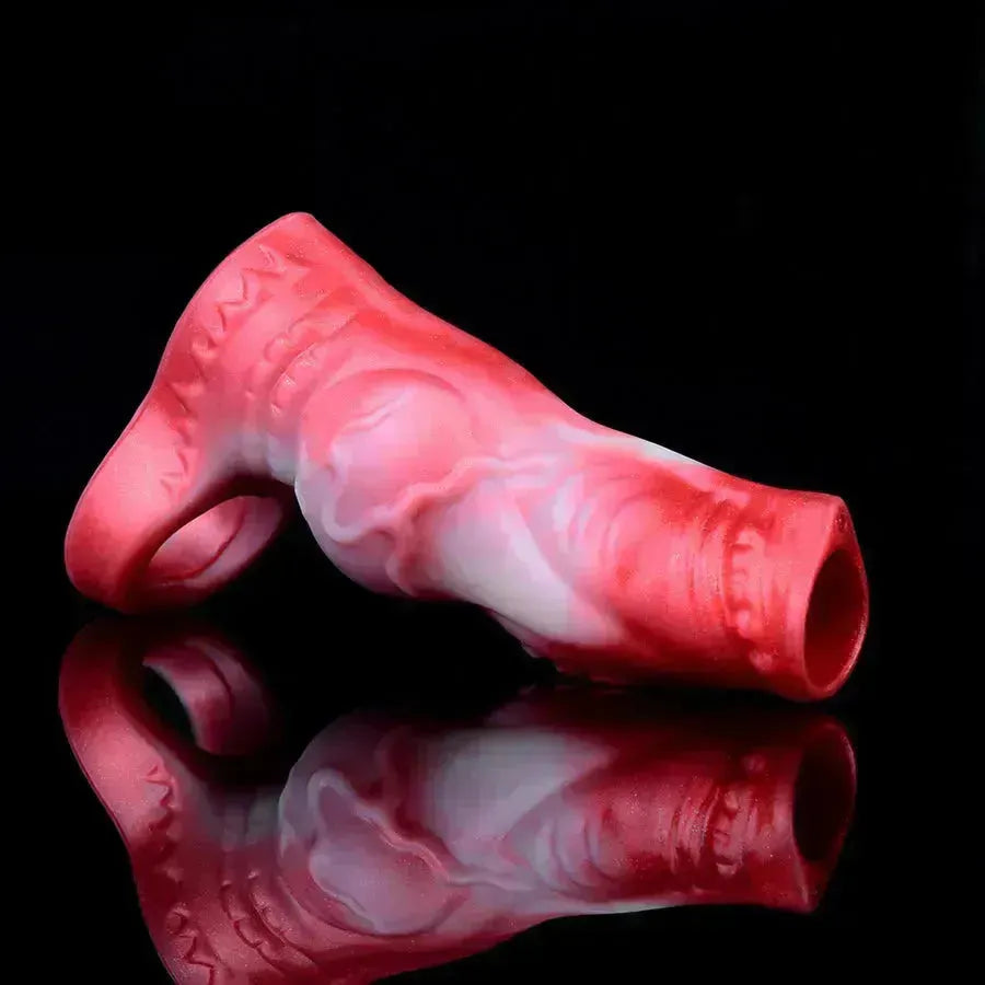 Gaine à Pénis En Silicone Souple Avec Texture Fantasy