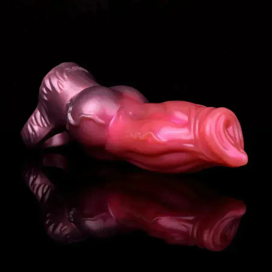 18 CM Canine Nœud Silicone Gaine à Pénis