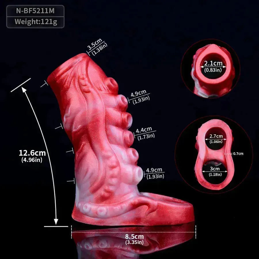 Extension Silicone Tentacule Monstre Gaine à Pénis
