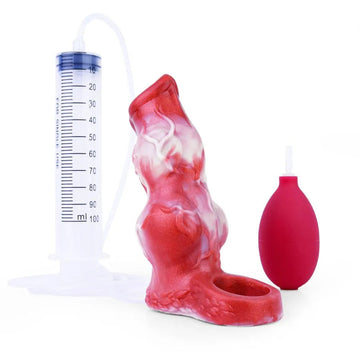 Gaine Pénienne Éjaculatrice Double Knot En Silicone
