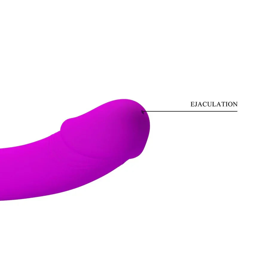 Gode Ceinture Sans Harnais Réaliste Violet Éjaculateur