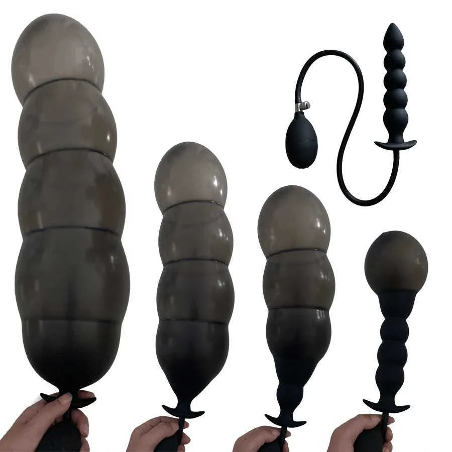 Plug Anal Gonflable Noir pour Adultes