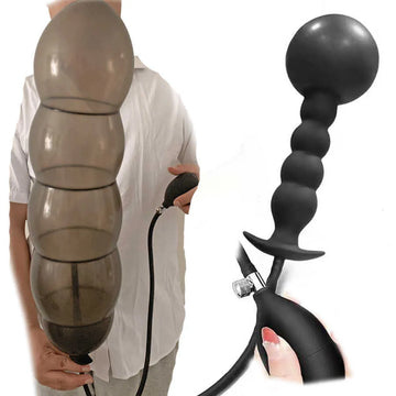 Plug Anal Gonflable Noir pour Adultes