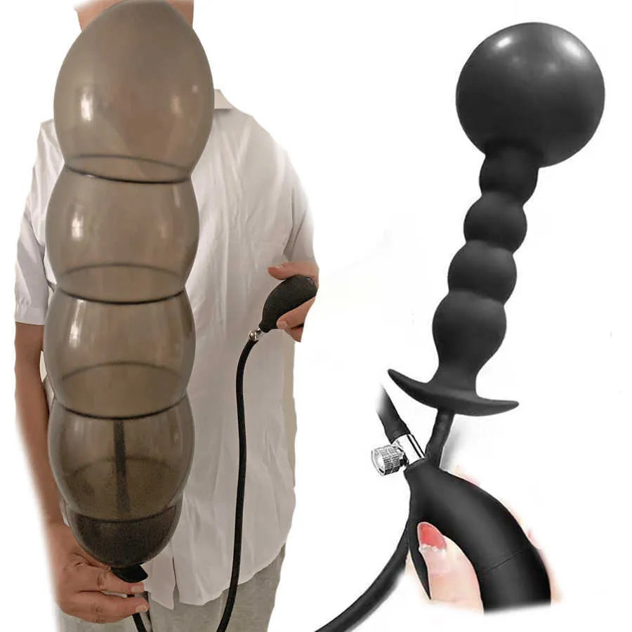 Plug Anal Gonflable Noir pour Adultes
