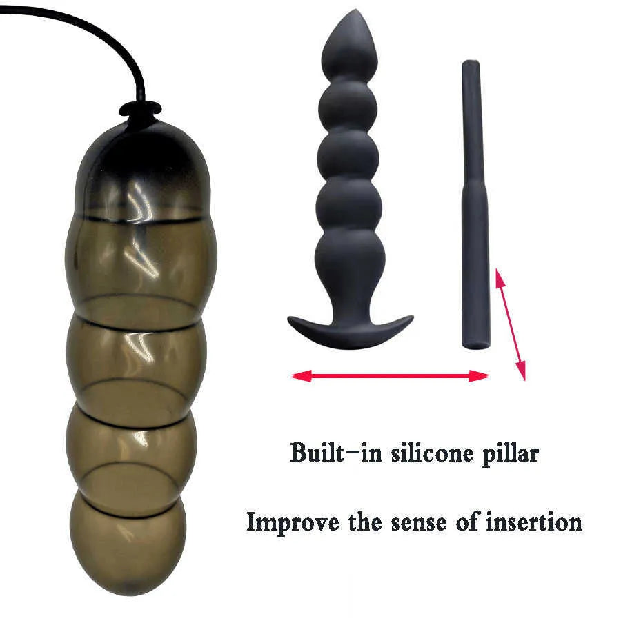 Plug Anal Gonflable Noir pour Adultes