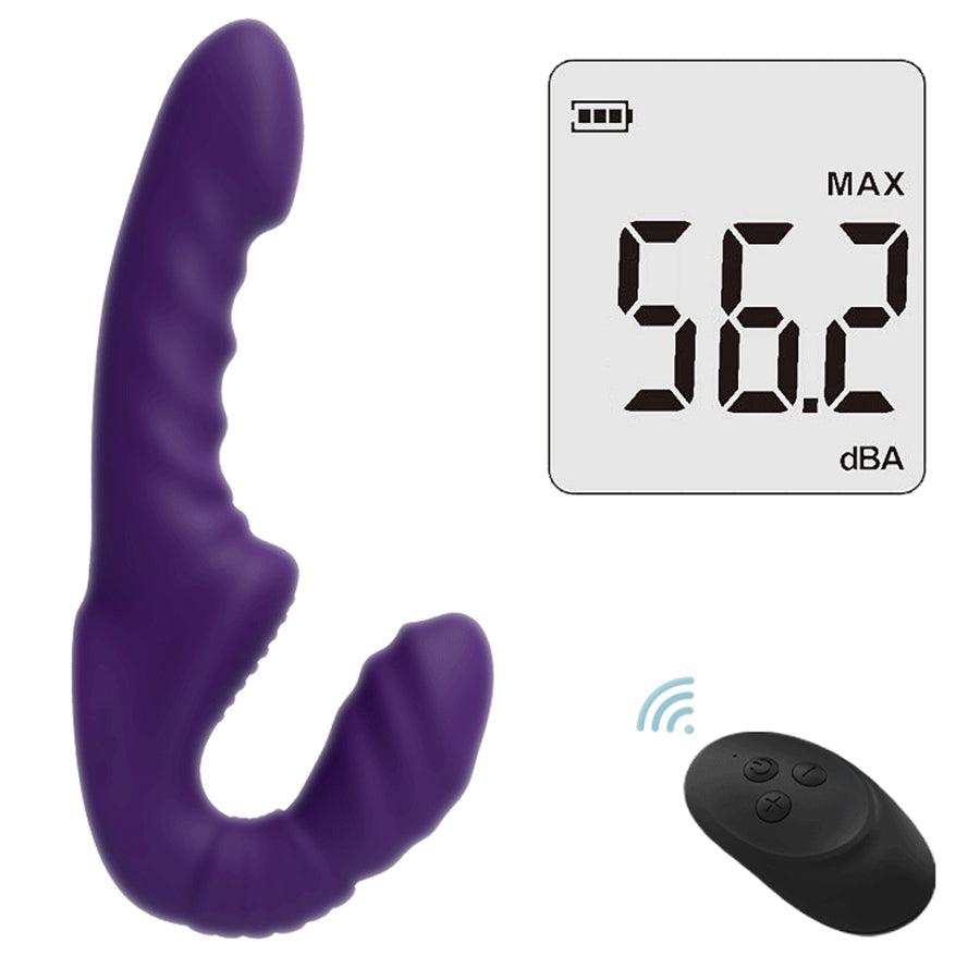 Violet Gode Ceinture Sans Harnais avec Télécommande Vibrant
