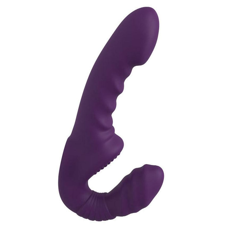 Violet Gode Ceinture Sans Harnais avec Télécommande Vibrant