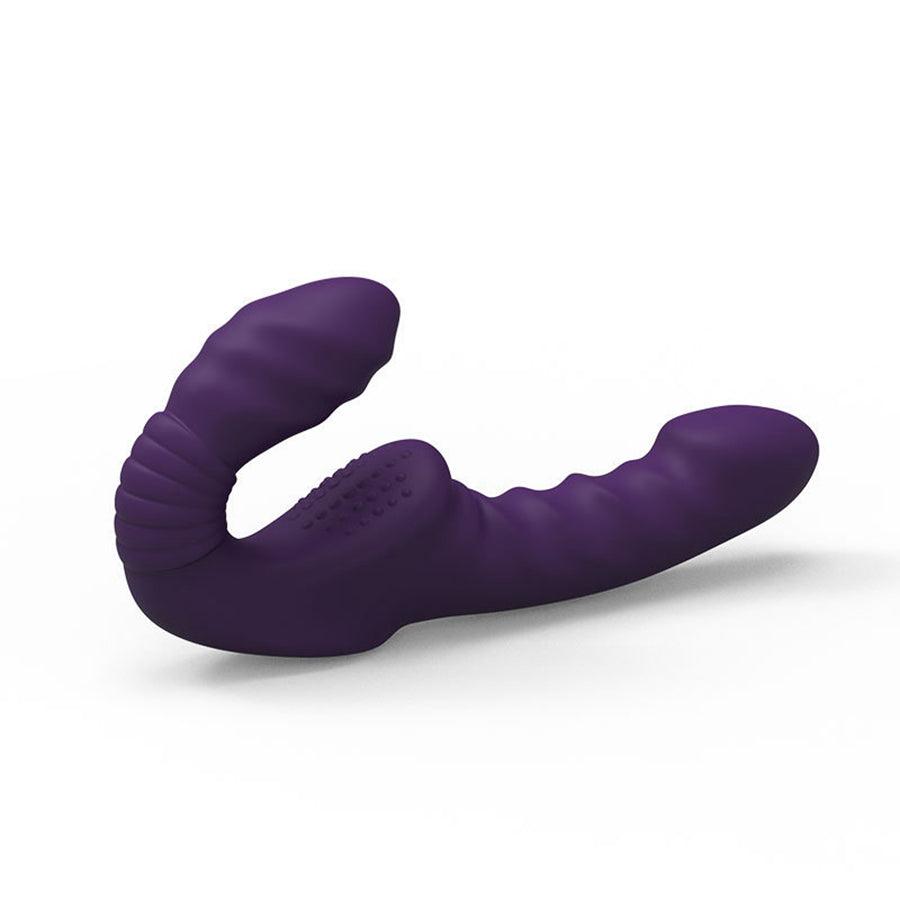 Violet Gode Ceinture Sans Harnais avec Télécommande Vibrant