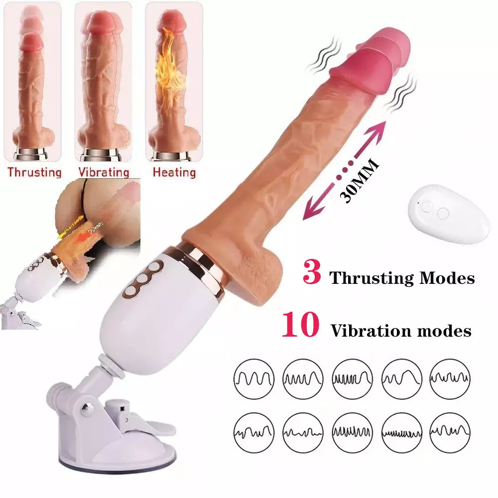 Télécommande Fuck machine Chauffant Réglable Gode Va-et-Vient
