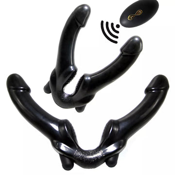 Double Gode Vibrant Sans Harnais pour Couple