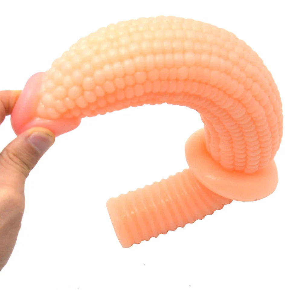 Grand Gode Anal En Forme D'épi De Maïs Avec Poignée