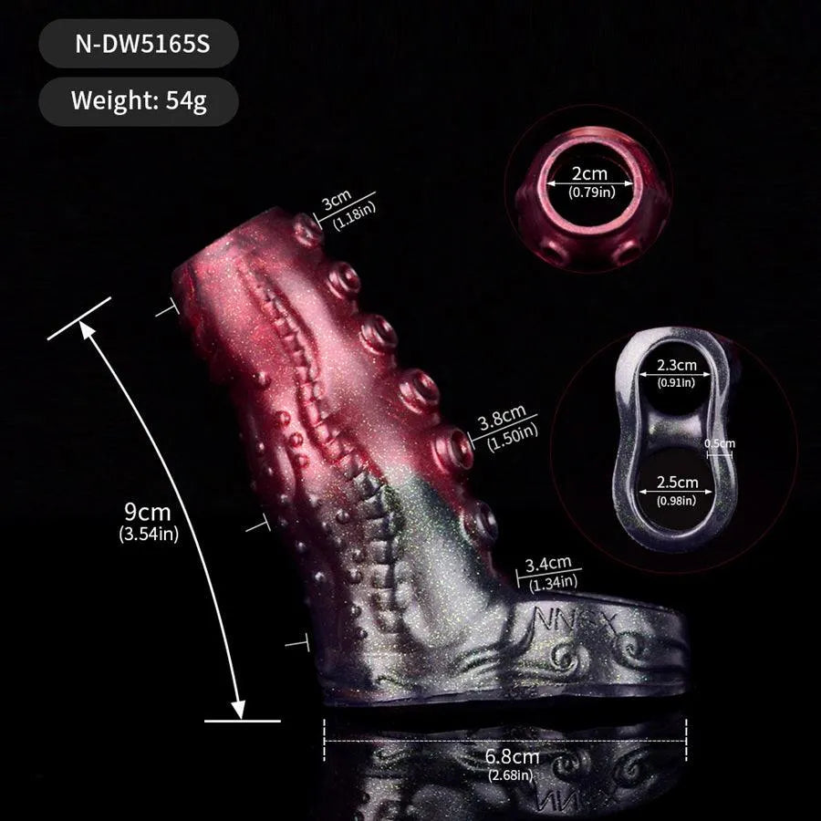 Monstre Silicone Extension Épaississante Gaine à Pénis Tentacule