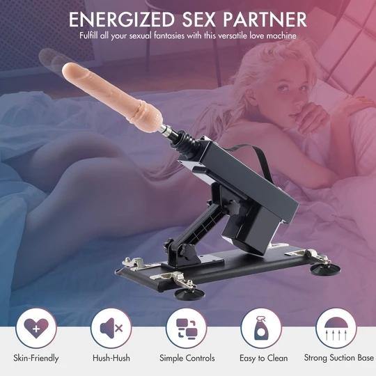 Fuck Machine Sexuelle Va-et-Vient avec 7 Embouts