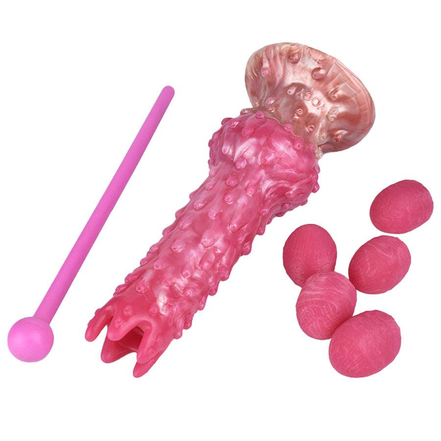 Rose Silicone Fantasy Gode Alien Ovipositeur