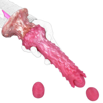 Rose Silicone Fantasy Gode Alien Ovipositeur