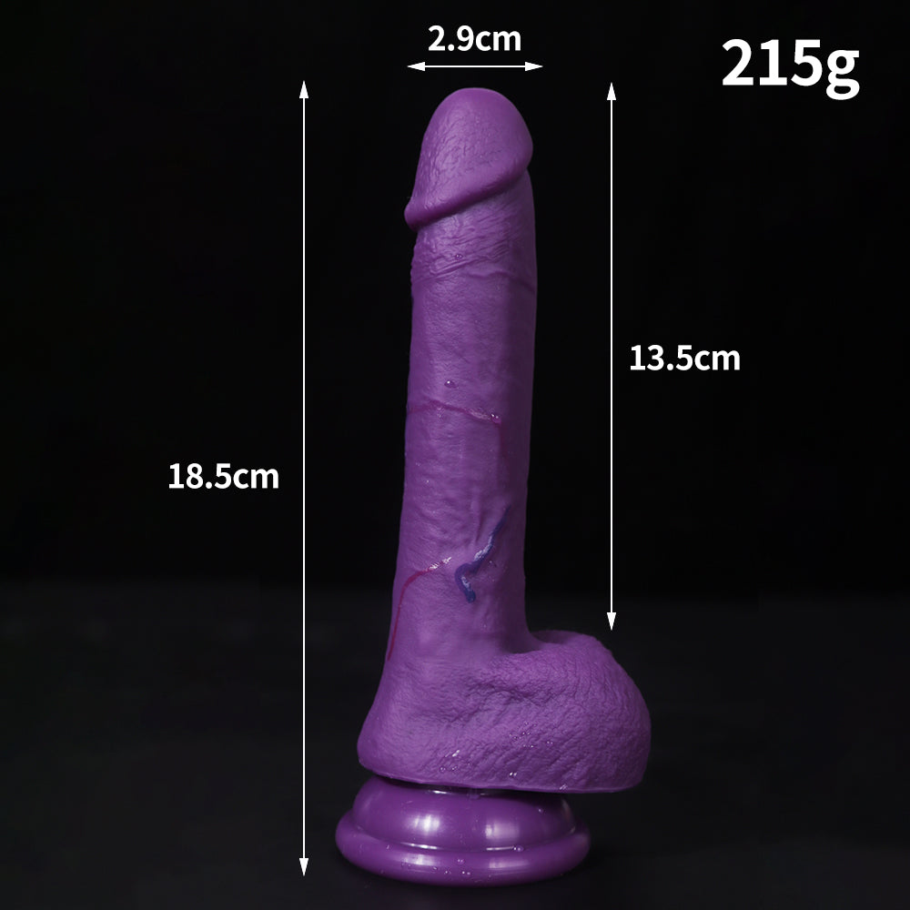 32 cm XXL Réaliste Texturé Gode Violet