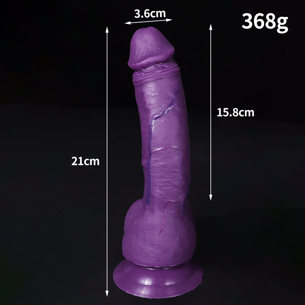 32 cm XXL Réaliste Texturé Gode Violet