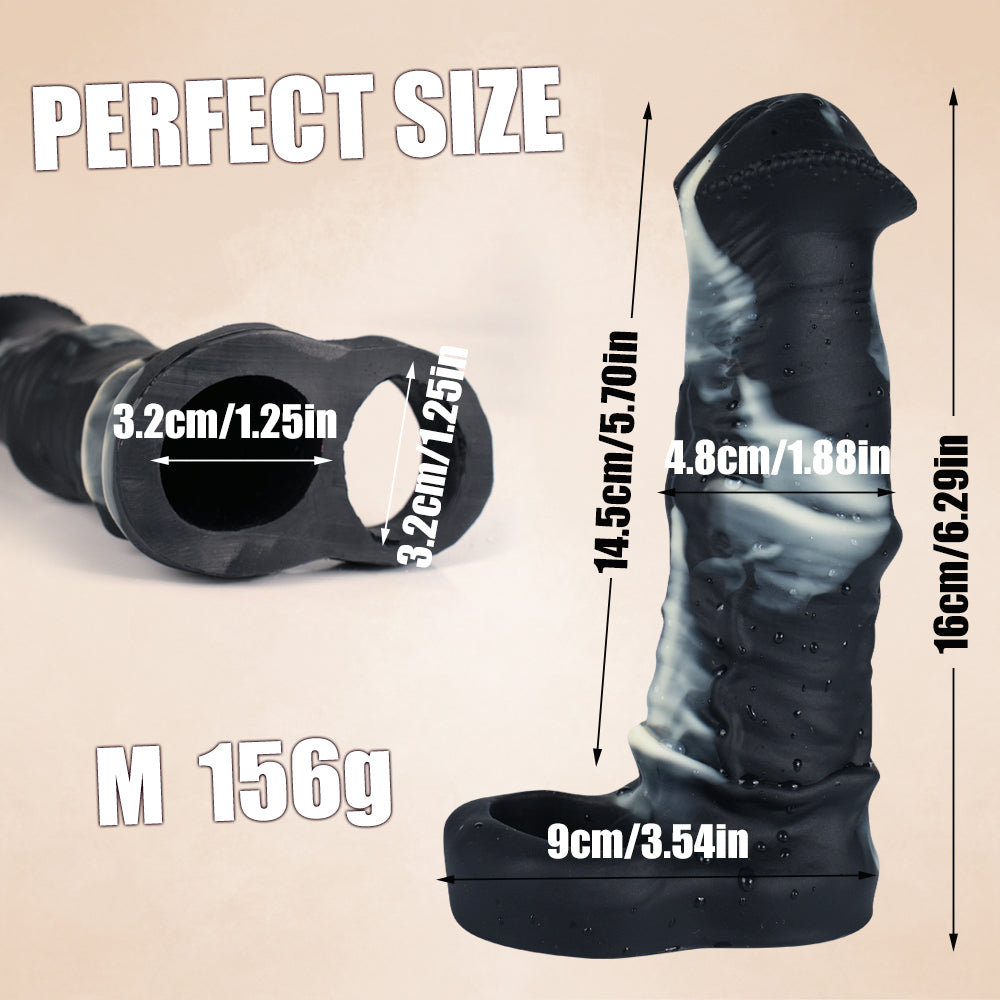 Gaine à pénis Cheval Silicone Souple 17,8 cm