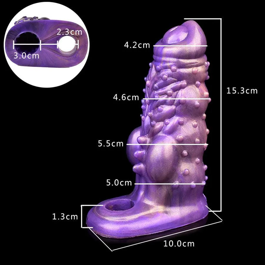 Gaine à Pénis à Picots en Silicone Souple