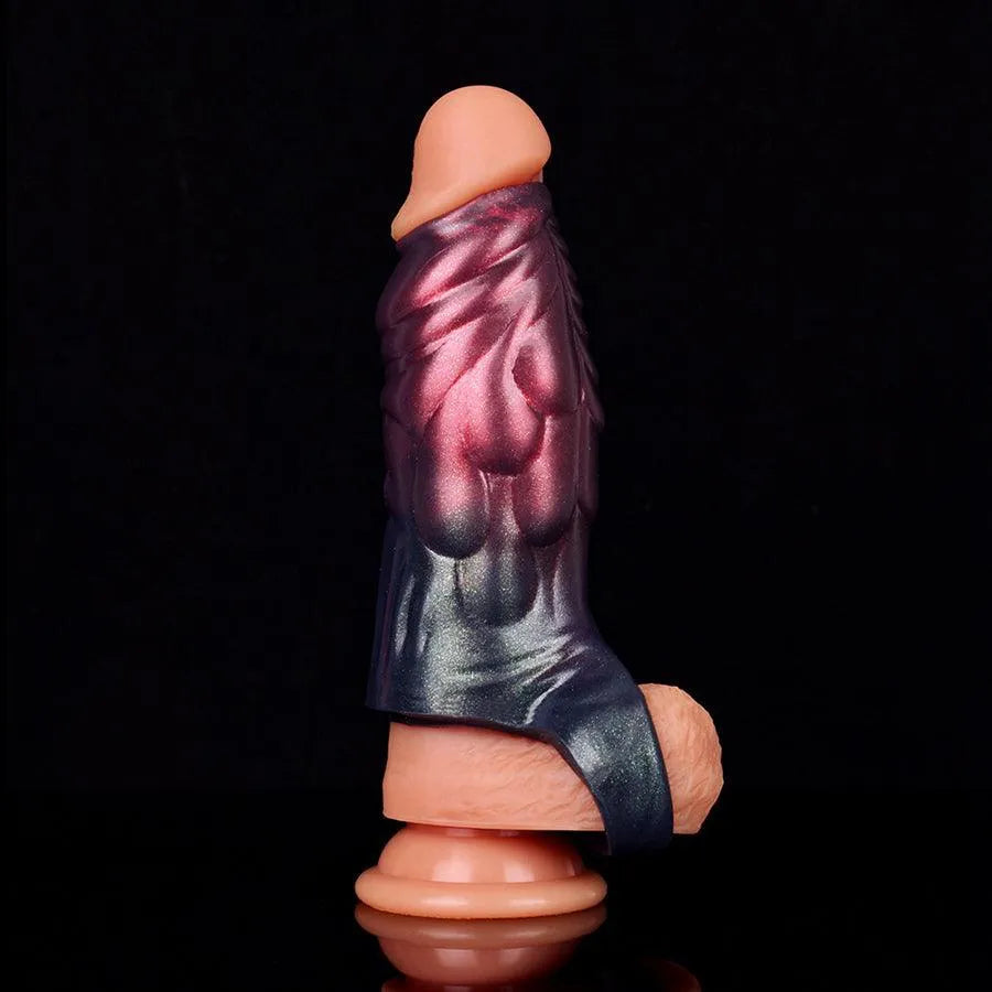 14 Cm Gaine Pénienne En Silicone Texture Écailles Monstre