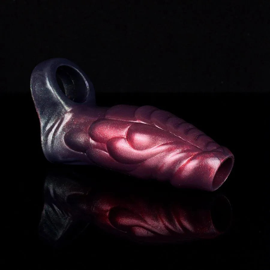 14 Cm Gaine Pénienne En Silicone Texture Écailles Monstre