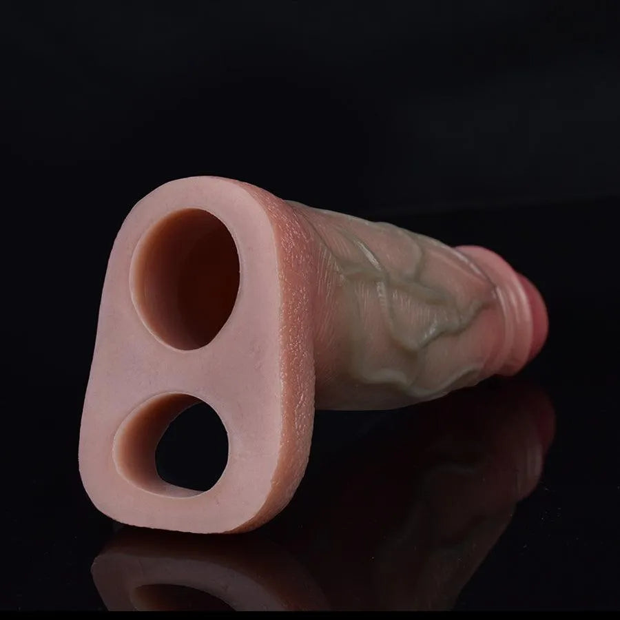 Gaine à Pénis Ouverte Épaississante Réaliste 13,5 cm